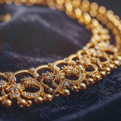 Jewellery stocks in India trends showing growth in lightweight and studded jewellery