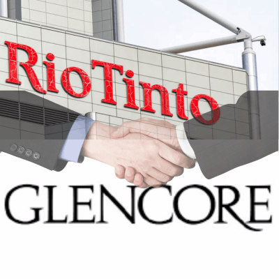 Rio Tinto and Glencore offices representing Rio Tinto Glencore merger talks