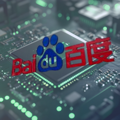 Stock market chart illustrating investor interest in Baidu’s Kunlunxin IPO.