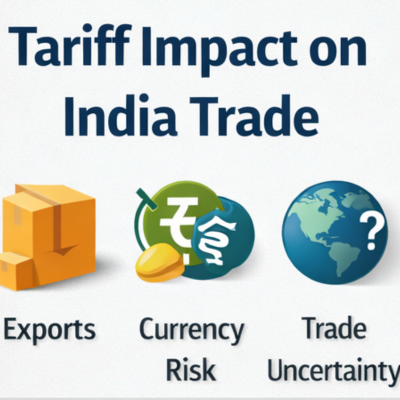 Tariff impact on India trade showing exports currency risk and uncertainty