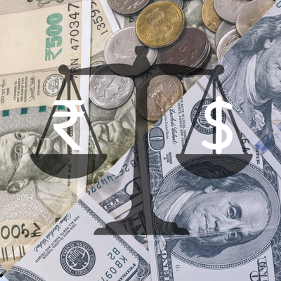 Rupee reaction to US inflation data concept graphic