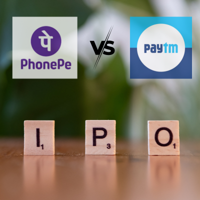 PhonePe IPO market share chart compared with Paytm