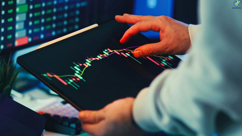 Sensex and Nifty chart showing sharp intraday decline during market selloff