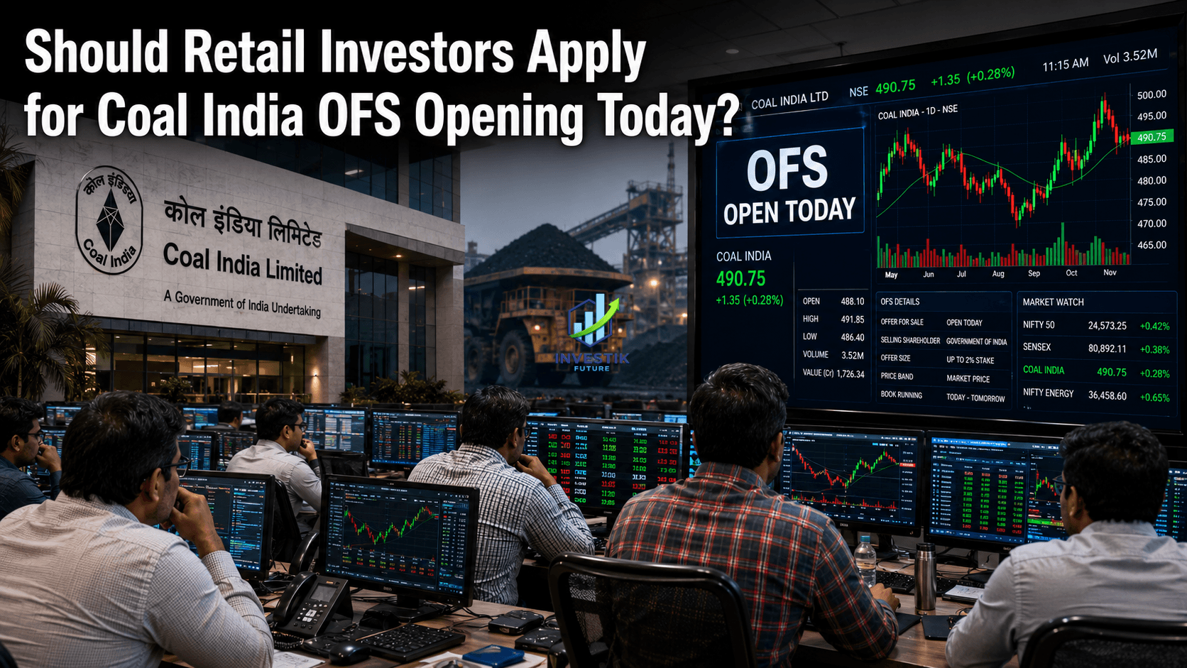 Coal India OFS Opening Today Floor Price ₹412, Retail Bidding May 29 2026