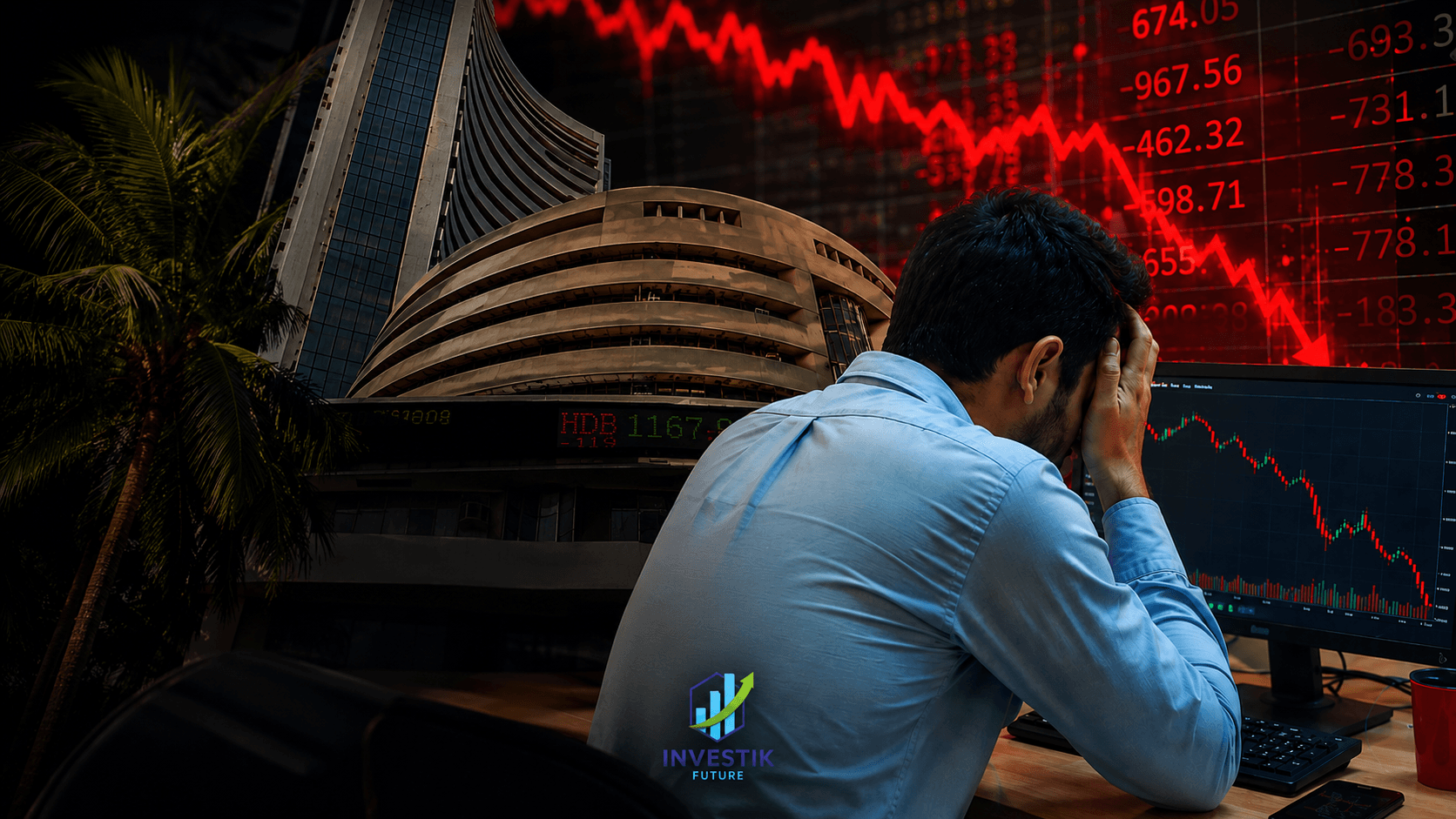 FIIs are selling indian stocks heavily today